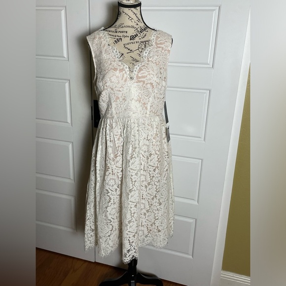 Lulu's Love Swept White Lace Dress - Picture 5 of 5